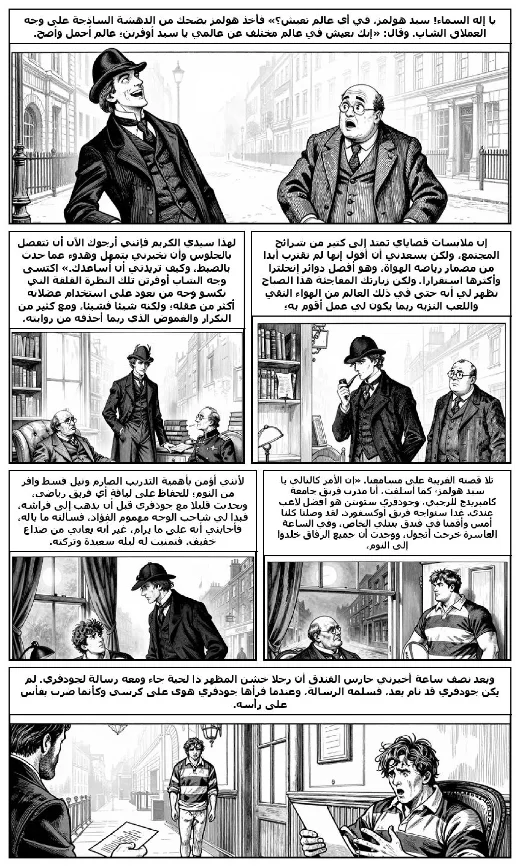 The Adventure of the Missing Three-Quarter manga adaptation by Arthur Conan Doyle · Page 4