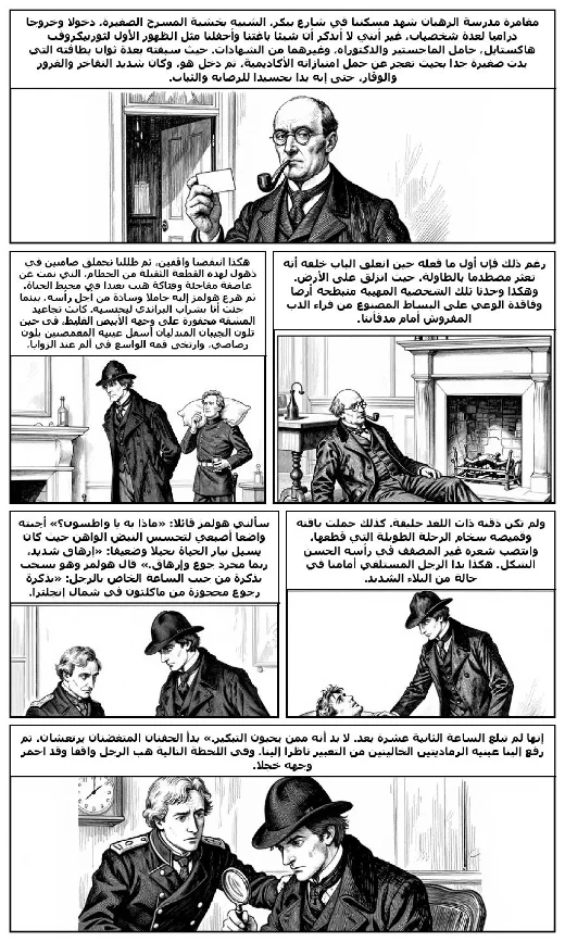 مانغا «مغامرة مدرسة الرهبان» · آرثر كونان دويل · صفحة 1