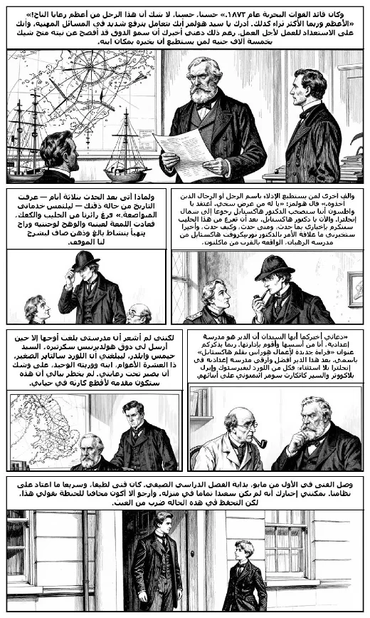 مانغا «مغامرة مدرسة الرهبان» · آرثر كونان دويل · صفحة 3