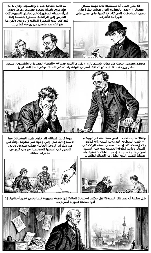 مانغا «مغامرة رجل الطلاء المتقاعد» · آرثر كونان دويل · صفحة 2