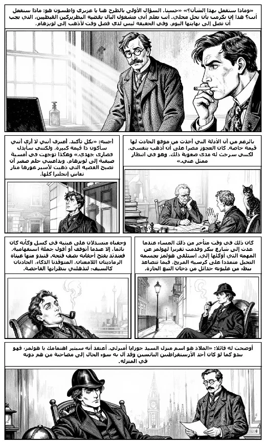 مانغا «مغامرة رجل الطلاء المتقاعد» · آرثر كونان دويل · صفحة 3
