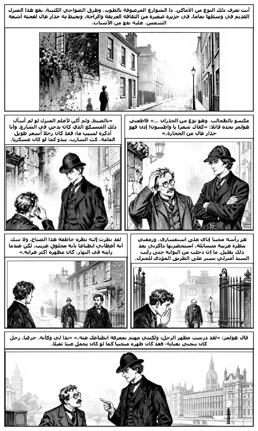 مانغا «مغامرة رجل الطلاء المتقاعد» · آرثر كونان دويل · صفحة 4