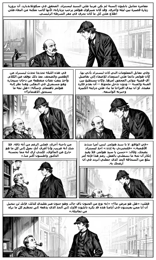 The Adventure of the Six Napoleons manga adaptation by Arthur Conan Doyle · Page 1