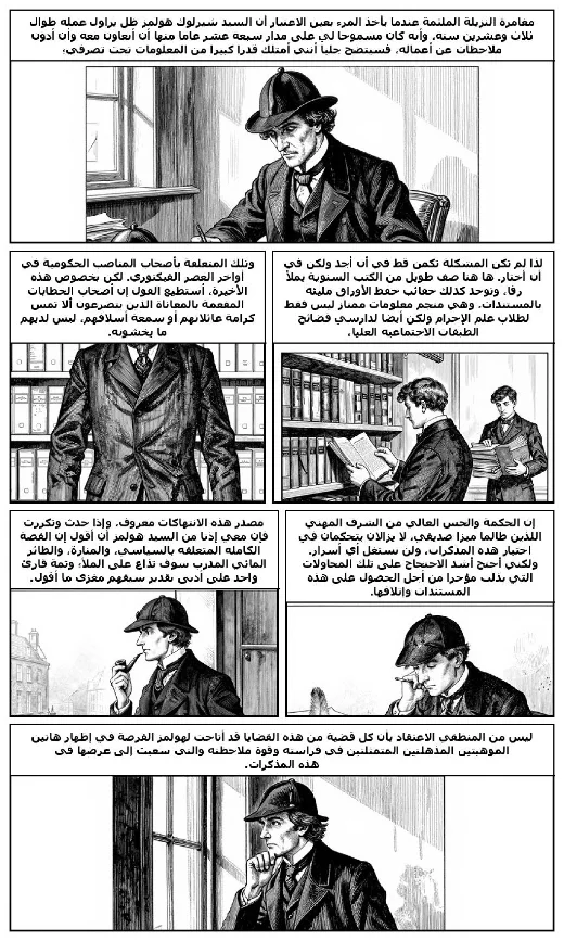 مانغا «مغامرة النزيلة الملثمة» · آرثر كونان دويل · صفحة 1