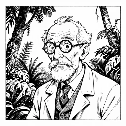 Professor Quickversch, The botanist, character in The Balloon-Tree