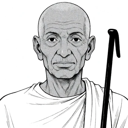 The old priest, He who told the secret of the book, character in The Book of Thoth