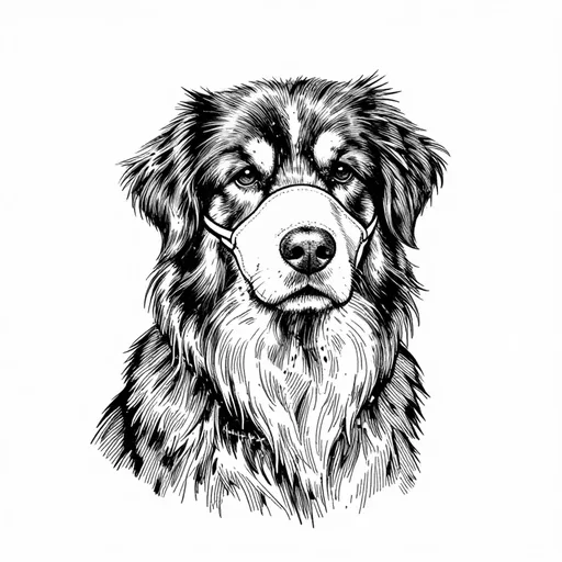 Dog, Long-furred dog, character in The Diary of Fox Mickey