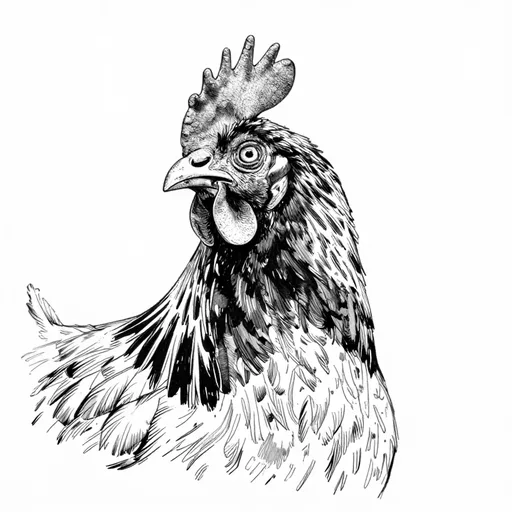 Hen, Wistful chicken, character in The Diary of Fox Mickey