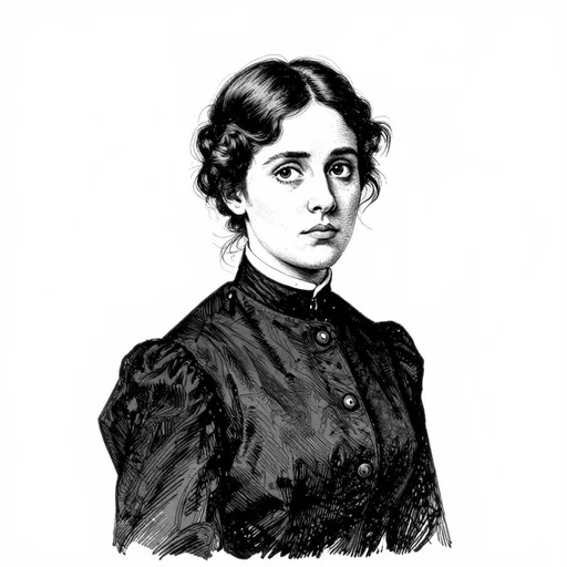 Miss Burgier, The girl with the restless eyes, character in The Facts in the Ratcliffe Case