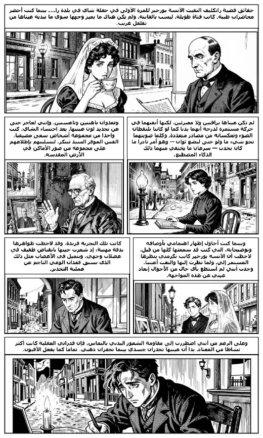 The Facts in the Ratcliffe Case manga adaptation by Edward Page Mitchell · Page 1