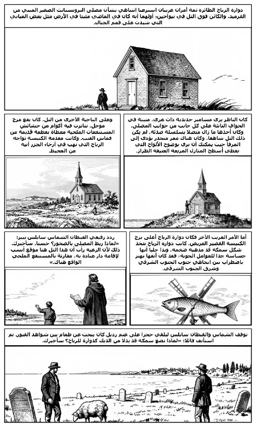 The Flying Weathercock manga adaptation by Edward Page Mitchell · Page 1