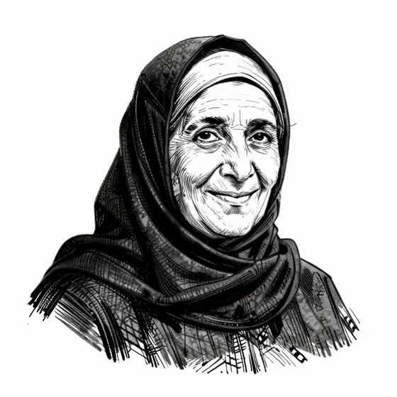 Sakina, Sheikh Afra's wife, character in The Harafish