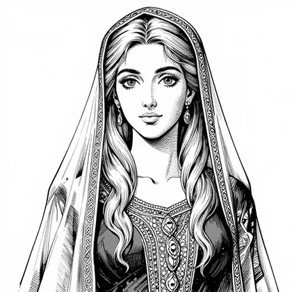 Radwana, Bakr’s beautiful wife, character in The Harafish