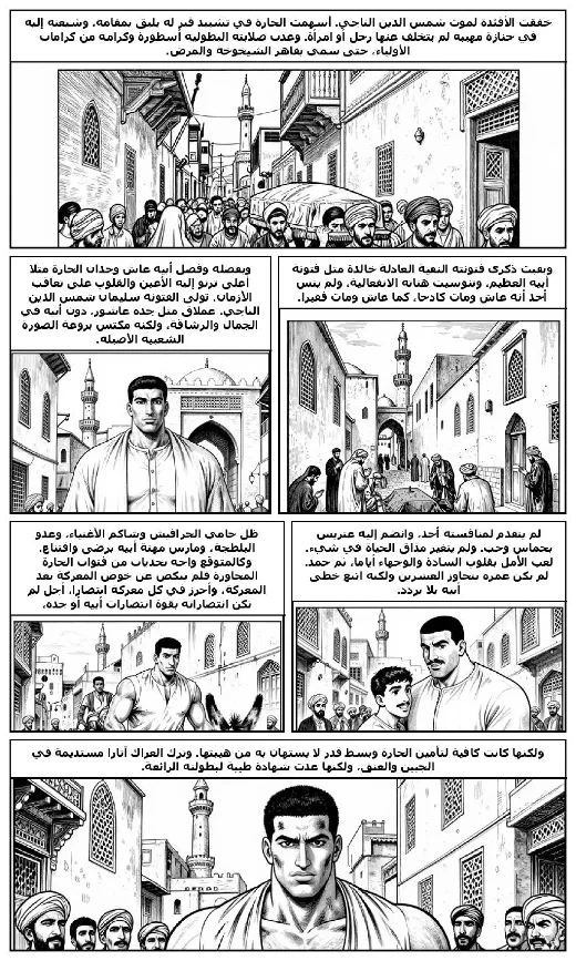 The Harafish manga adaptation by Naguib Mahfouz · Page 1