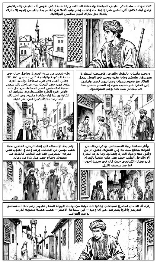 The Harafish manga adaptation by Naguib Mahfouz · Page 1