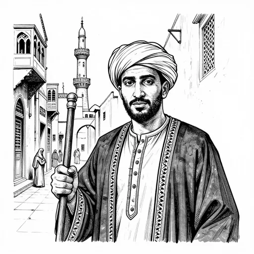 Al Deeshan, Quarter Sheikh, character in The Harafish