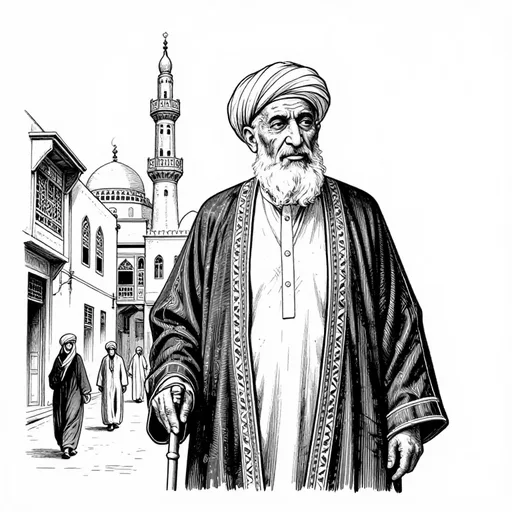Sheikh, Village Elder, character in The Harafish