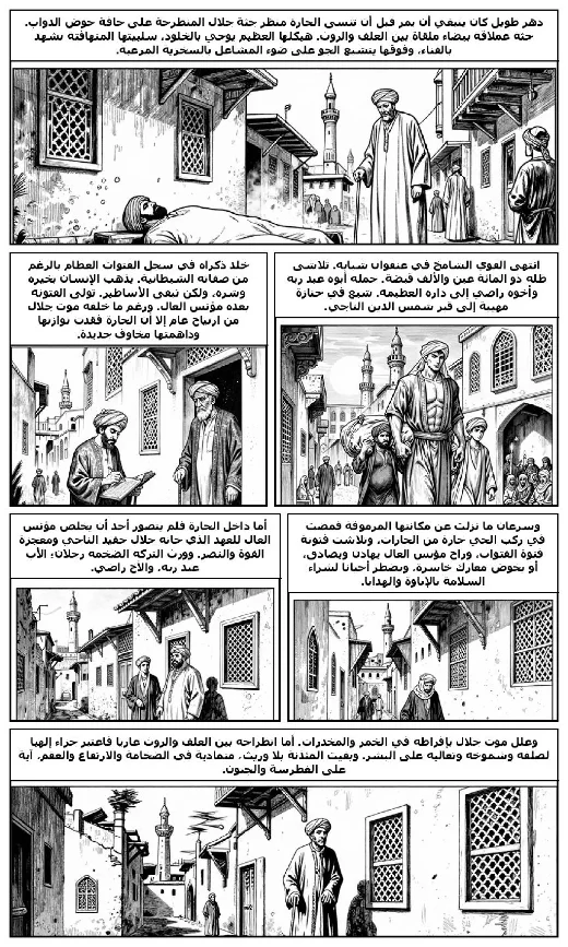 The Harafish manga adaptation by Naguib Mahfouz · Page 1