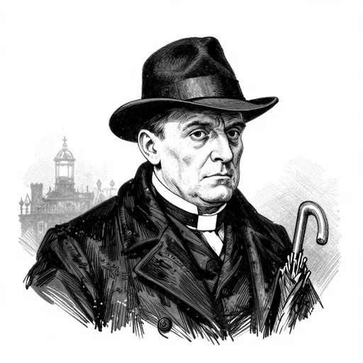 Father Brown, The little priest, character in The Invisible Man