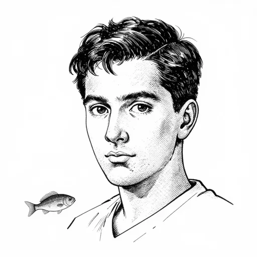 Fish, Eaten raw, character in The Island of the Epyornis