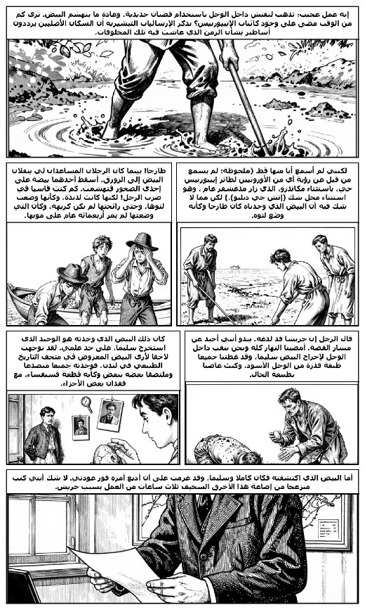 The Island of the Epyornis manga adaptation by H. G. Wells · Page 4