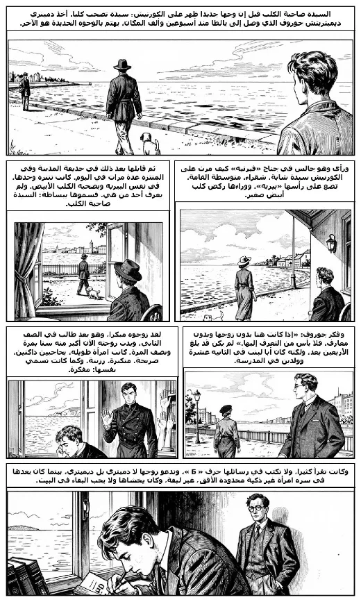 The Lady with the Dog manga adaptation by Anton Chekhov · Page 1