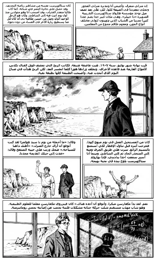 مانغا «مغامرة لبدة الأسد» · آرثر كونان دويل · صفحة 2