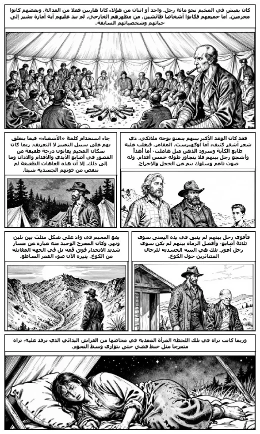 The Luck of Roaring Camp manga adaptation by Bret Harte · Page 3