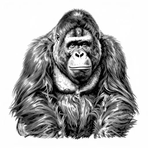 The orangutan, A huge ape from Borneo, character in The Murders in the Rue Morgue