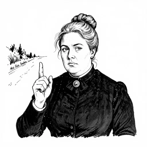 Miss Eliza Dimbleby, The stern lecturer, character in The Other Side of the Hedge