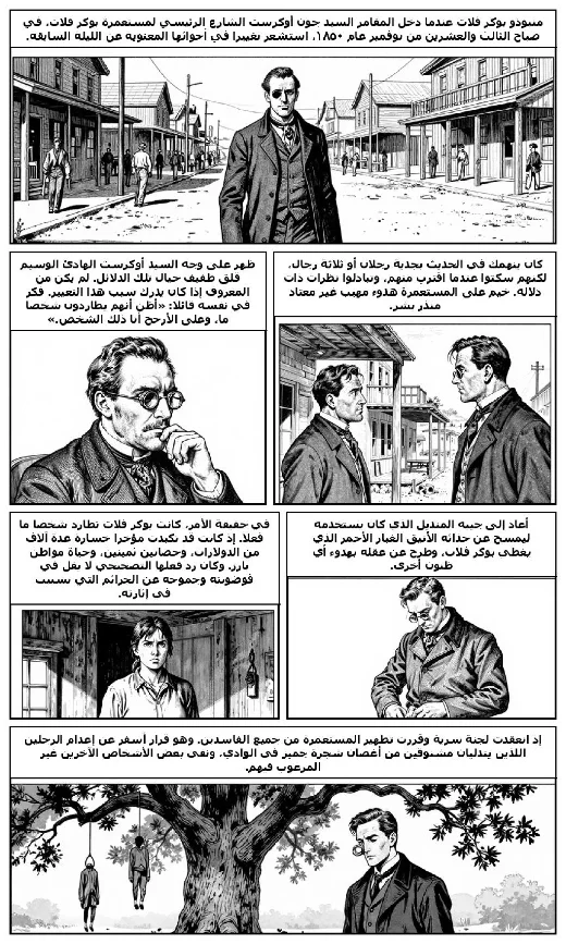 The Outcasts of Poker Flat manga adaptation by Bret Harte · Page 1