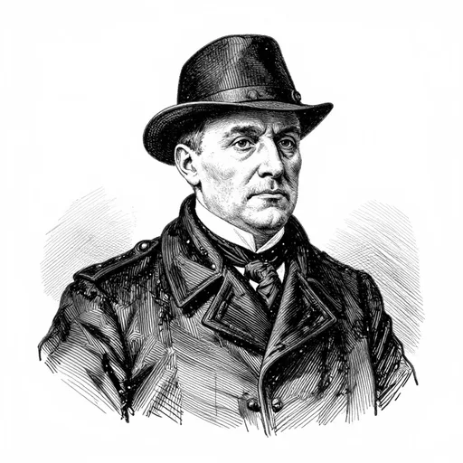 Police, Old Police Officer, character in The Problem of the Flaming Ghost