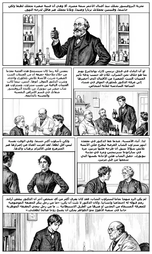 The Professor's Experiment manga adaptation by Edward Page Mitchell · Page 1