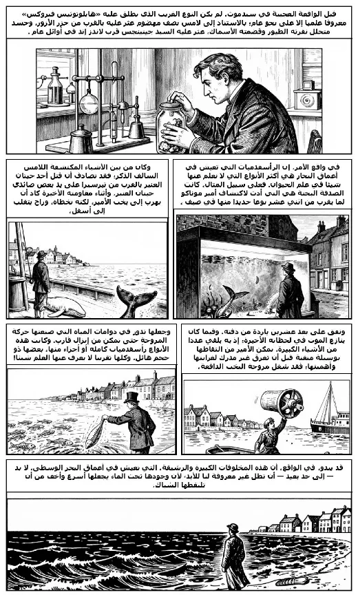 The Sea Raiders manga adaptation by H. G. Wells · Page 1
