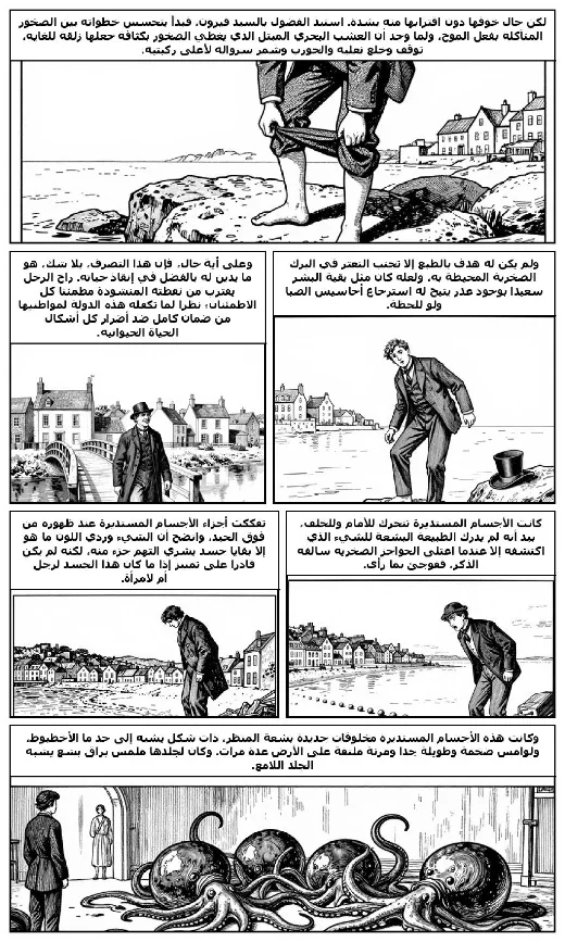 The Sea Raiders manga adaptation by H. G. Wells · Page 4