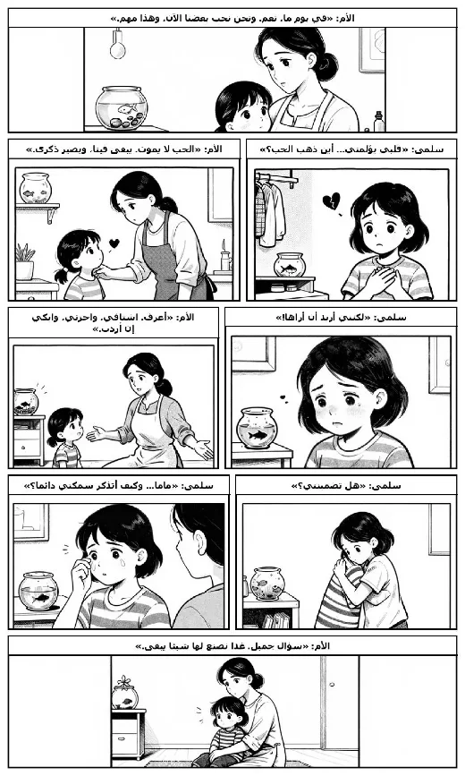 مانغا «لماذا نفقد من نحب؟» · سطور · صفحة 1